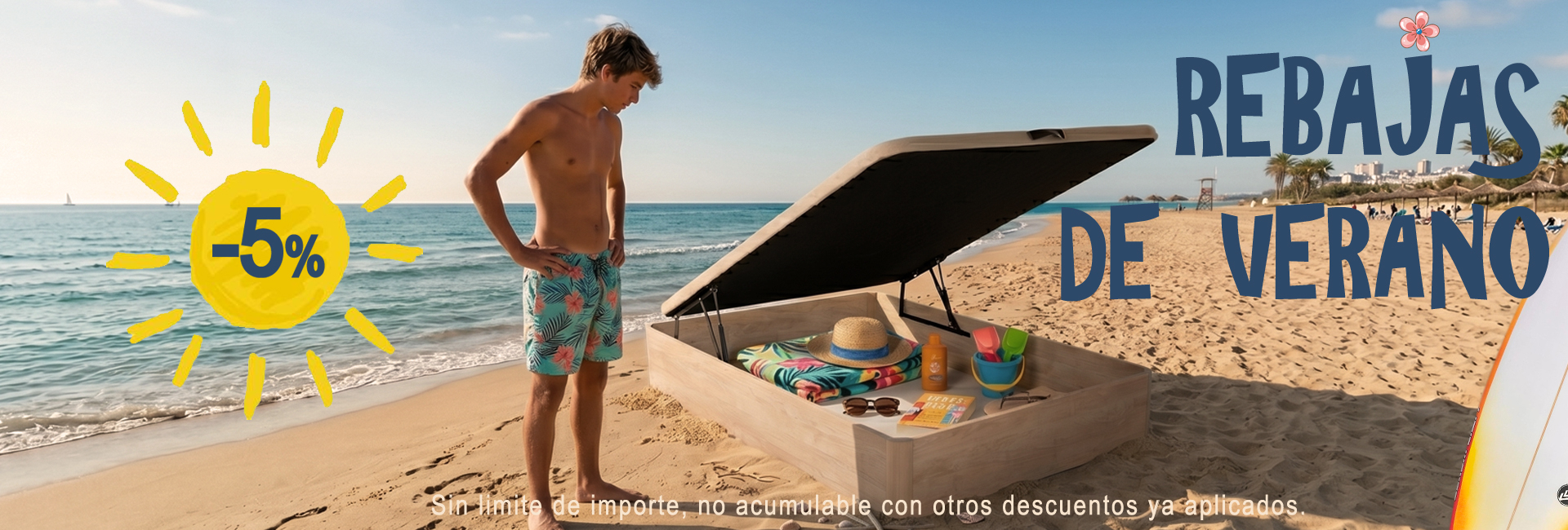 Rebajas de Verano en Canapes Abatibles, Colchones, Almohadas y Mueble Auxiliar