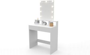 Tocador de maquillaje con espejo
